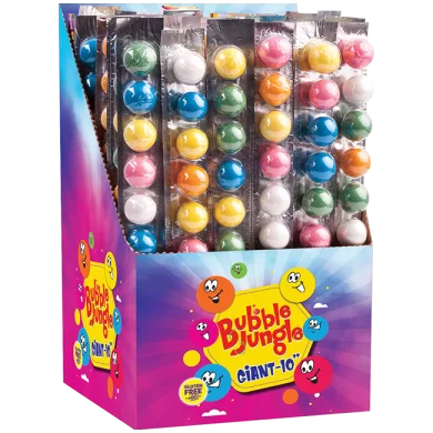 Bubblegum Strips -10 Assorted Fruit Flavoured Bubble Gum