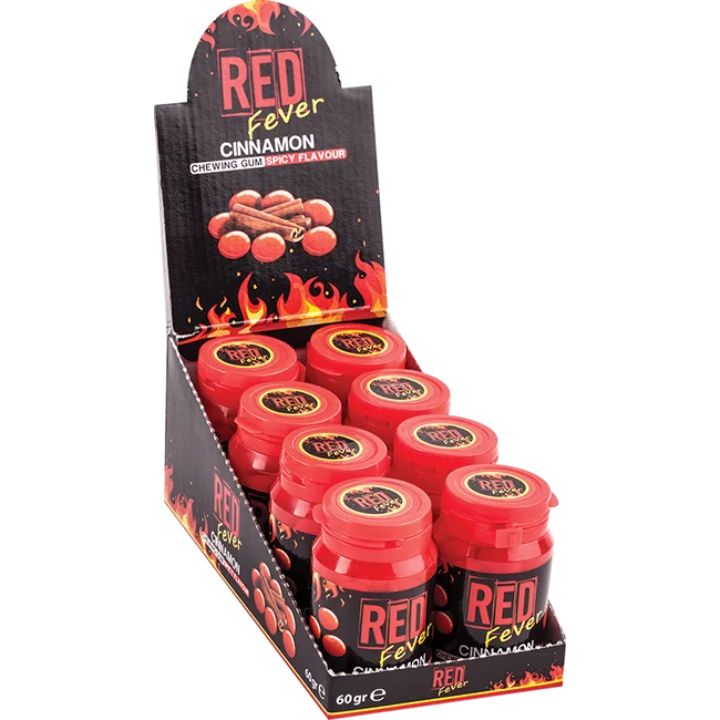 Red Fever Spicy Cinnamon Flavoured Bubble Gum