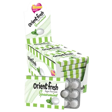 Orient Fresh -10 Pcs Spearmint Flavoured Sugar Free Chewing Gum