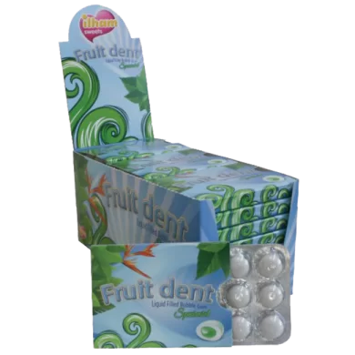 Fruit Dent Spearmint Flavoured Bubble Gum - 12 Pcs