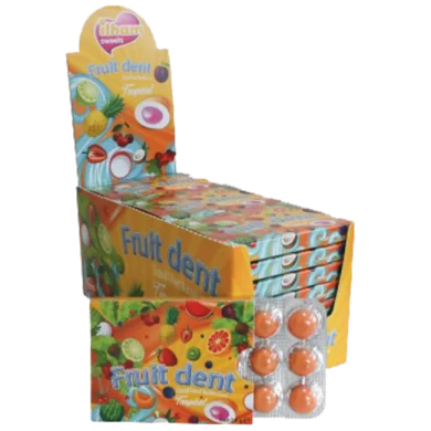 Fruit Dent-Tropical Flavoured Bubble Gum - 12 Pcs