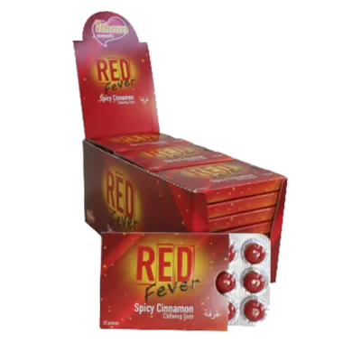 Red Fever -12 Pcs Spicy Cınnamon Flavoured Bubble Gum