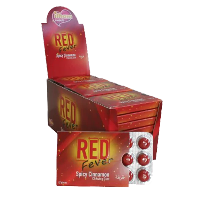 Red Fever -12 Pcs Spicy Cınnamon Flavoured Bubble Gum