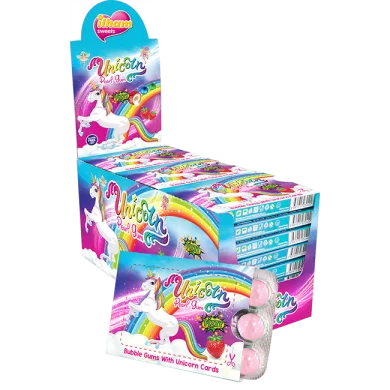 Unicorn - 10 Pcs Tutti Frutti Flavoured Bubble Gum