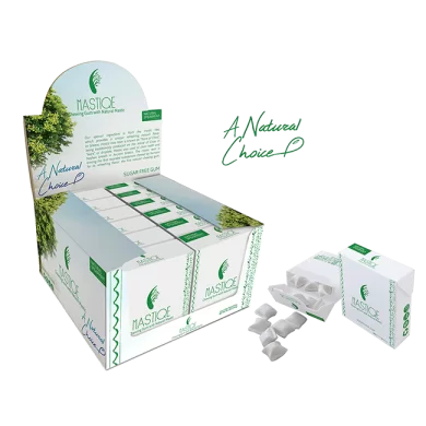 Natural Mastic & Spearmint Flavour Sugar Free Natural Chewing Gum