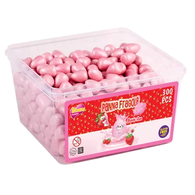 Panna Fragola Strawberry Flavoured Pearlized Bubble Gum