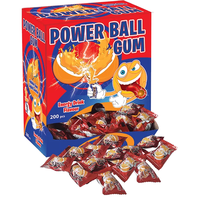 Powerball Energy Drink Flavoured Bubble Gum
