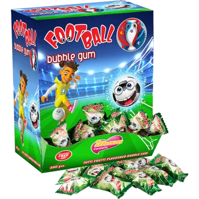 Football Tutti Frutti Flavoured Bubble Gum