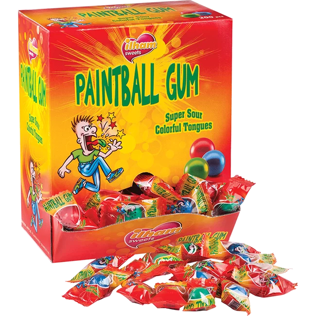 Paintball Green Apple Flavoured Bubble Gum